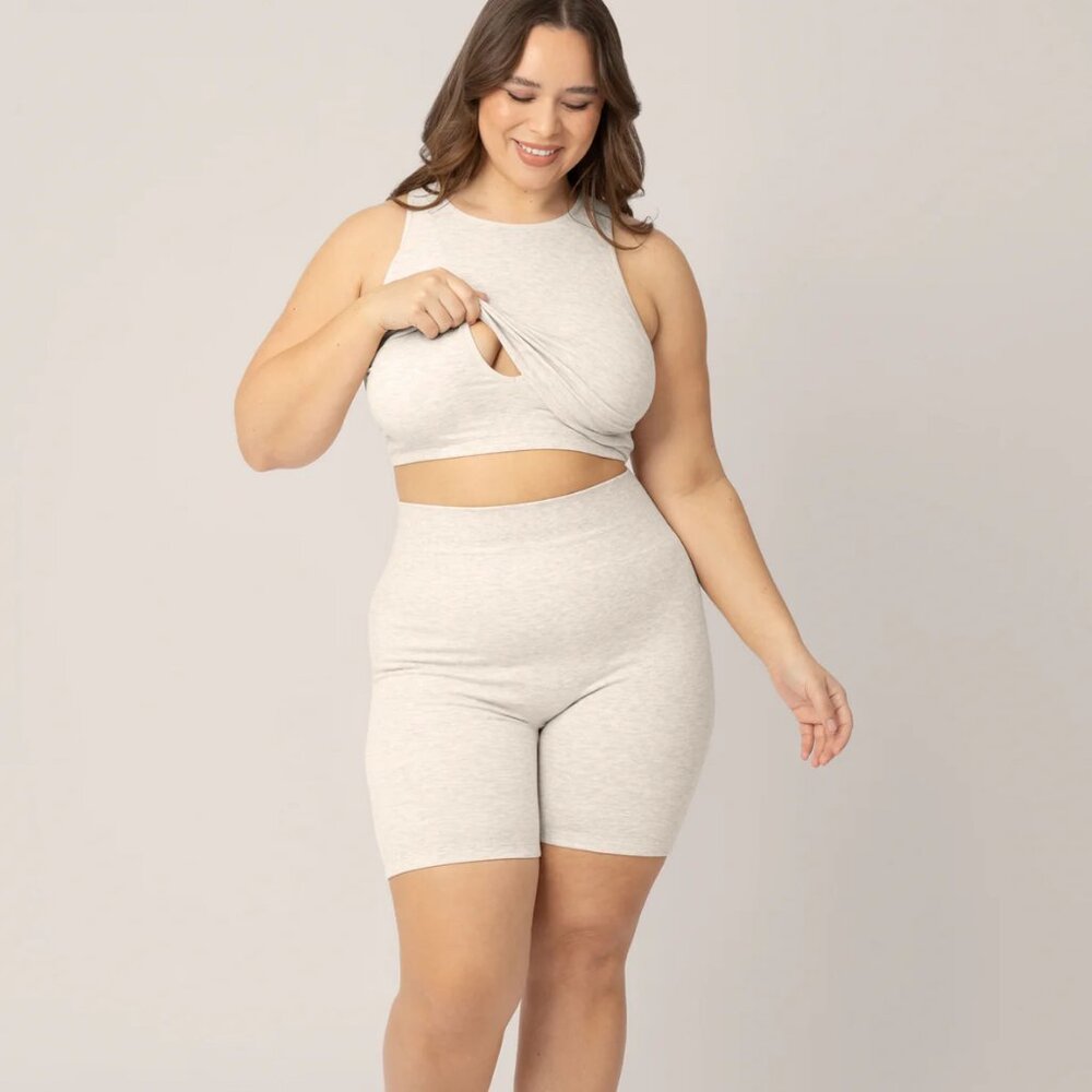 Sublime® Bamboo Maternity & Nursing Longline Bra - Size Medium, Busty